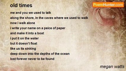 megan watts - old times