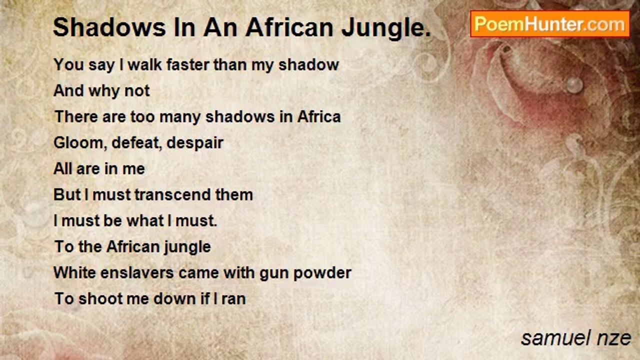 samuel nze - Shadows In An African Jungle.