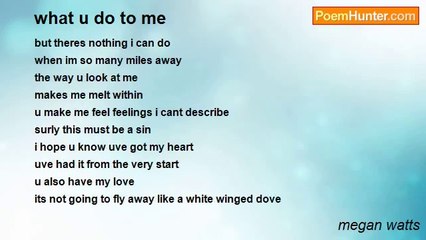 megan watts - what u do to me