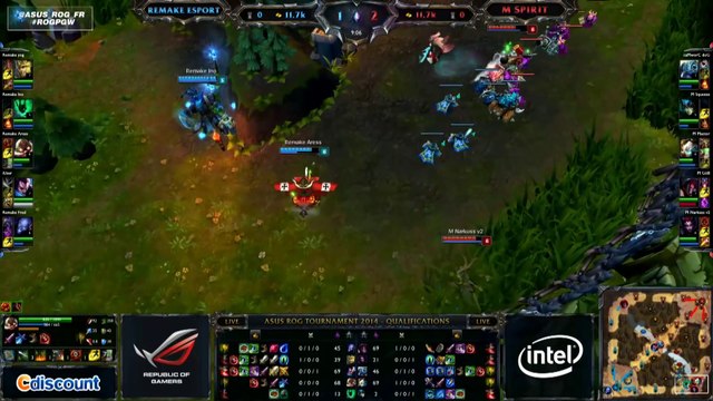 League of Legends - ASUS ROG Tournament - Qualifier 5 REMAKE VS SPIRIT
