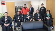 Akhisar Belediye Başkanı Salih Hızlı Şampiton Engelli Haltercileri Konuk Etti