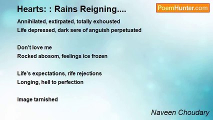 Naveen Choudary - Hearts: : Rains Reigning....