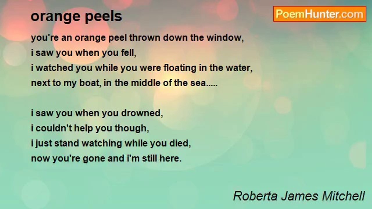 Roberta James Mitchell - orange peels