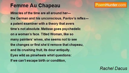 Rachel Dacus - Femme Au Chapeau