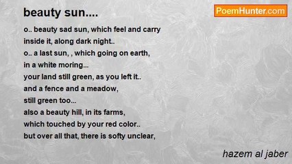 hazem al jaber - beauty sun....