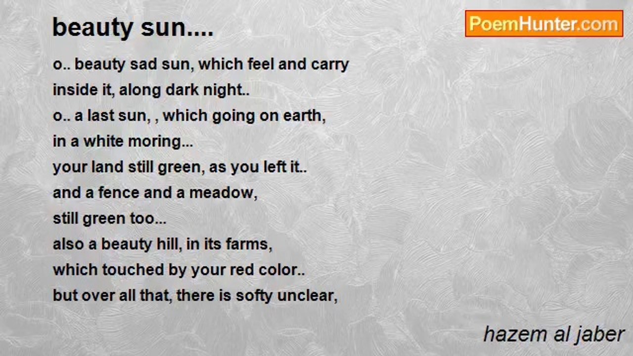 hazem al jaber - beauty sun....
