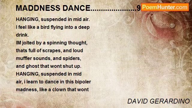 DAVID GERARDINO - MADDNESS DANCE......................9173