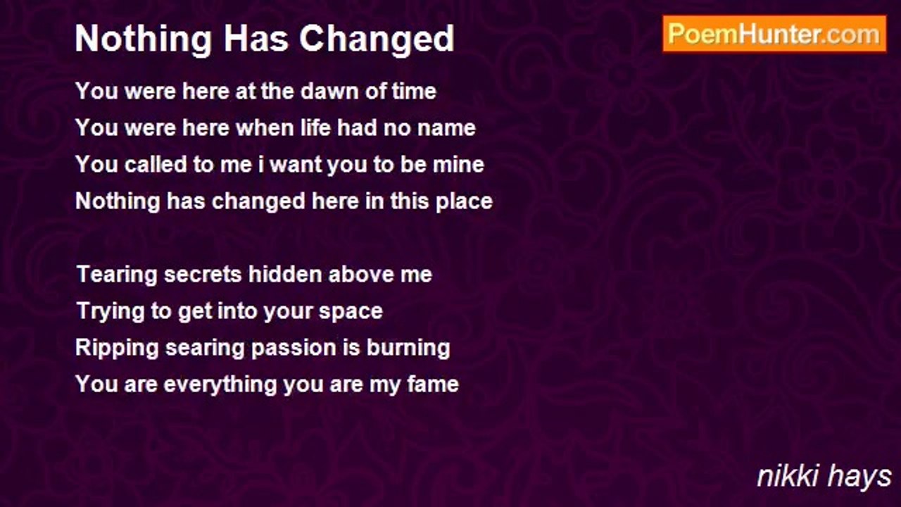 nikki hays - Nothing Has Changed