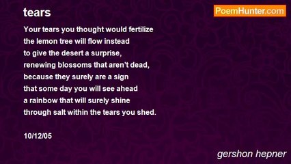gershon hepner - tears