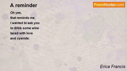 Erica Francis - A reminder