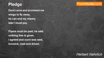 Herbert Nehrlich - Pledge