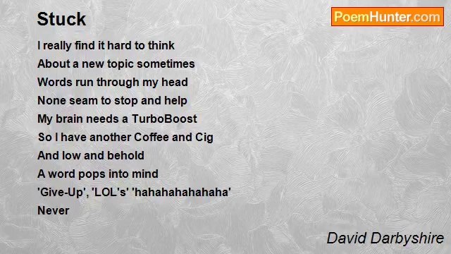 David Darbyshire - Stuck
