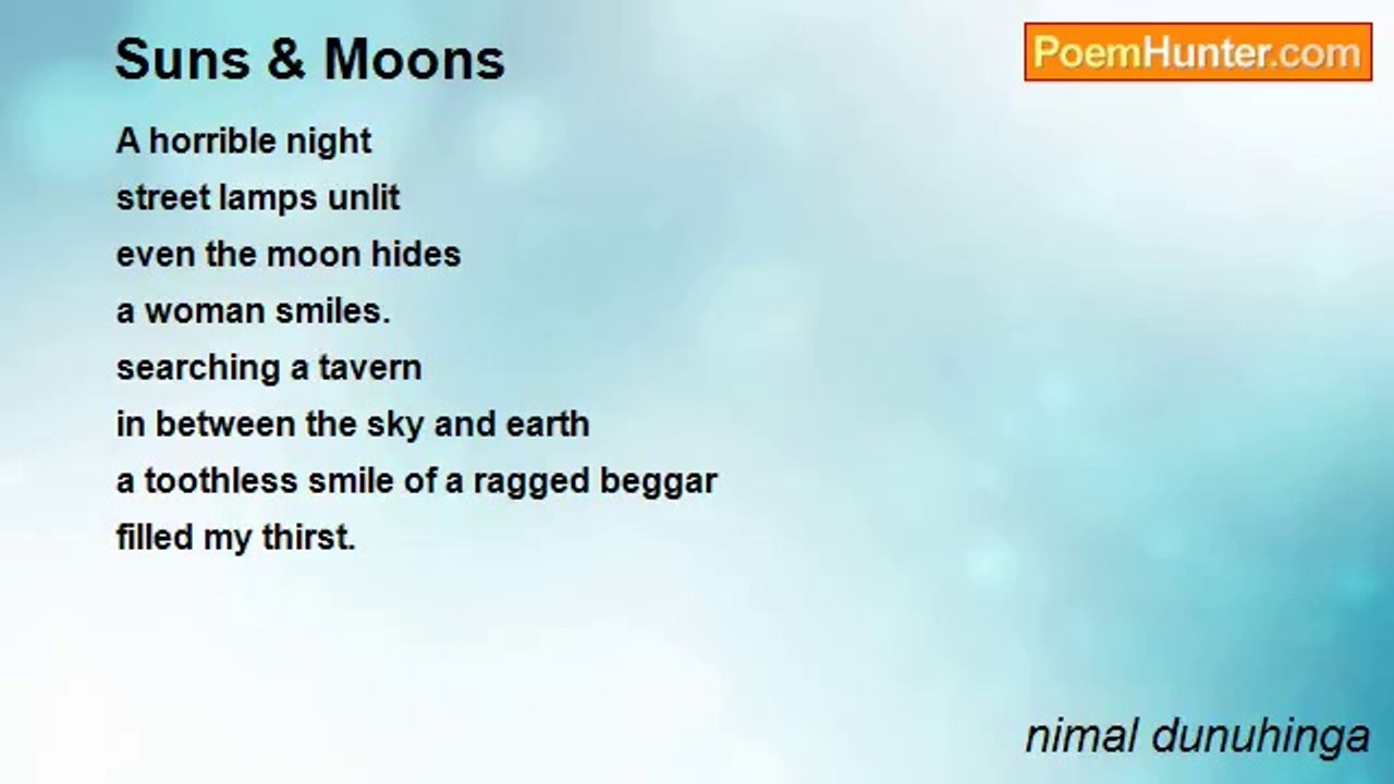 nimal dunuhinga - Suns & Moons