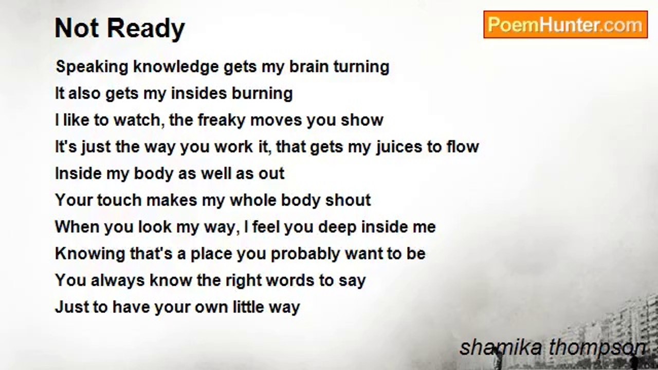 shamika thompson - Not Ready