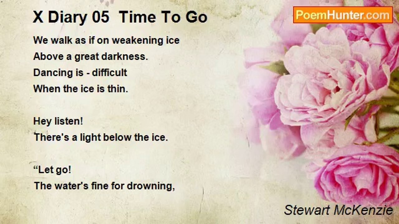 Stewart McKenzie - X Diary 05  Time To Go