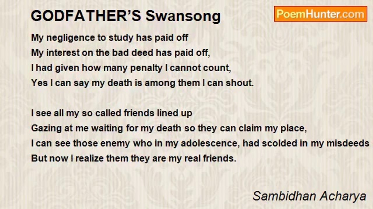 Sambidhan Acharya - GODFATHER’S Swansong