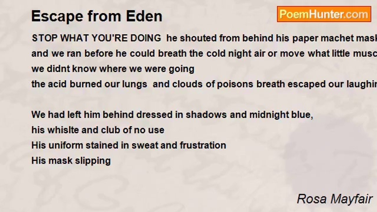 Rosa Mayfair - Escape from Eden