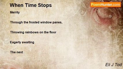 Eli J Tod - When Time Stops