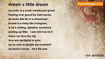 ron androla - dream a little dream