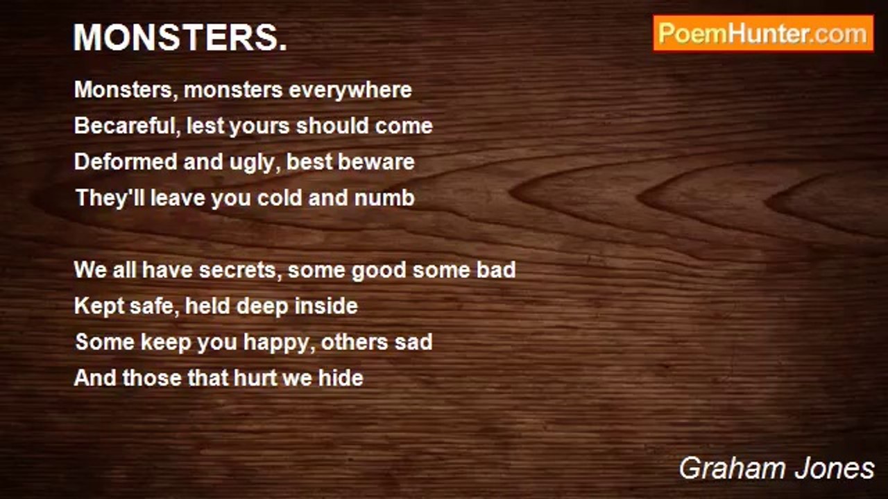 Graham Jones - MONSTERS.