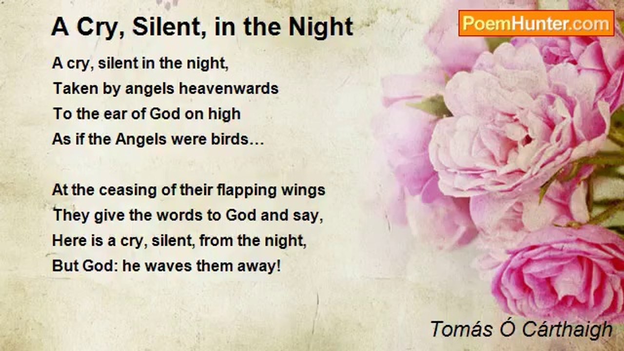 Tomás Ó Cárthaigh - A Cry, Silent, in the Night