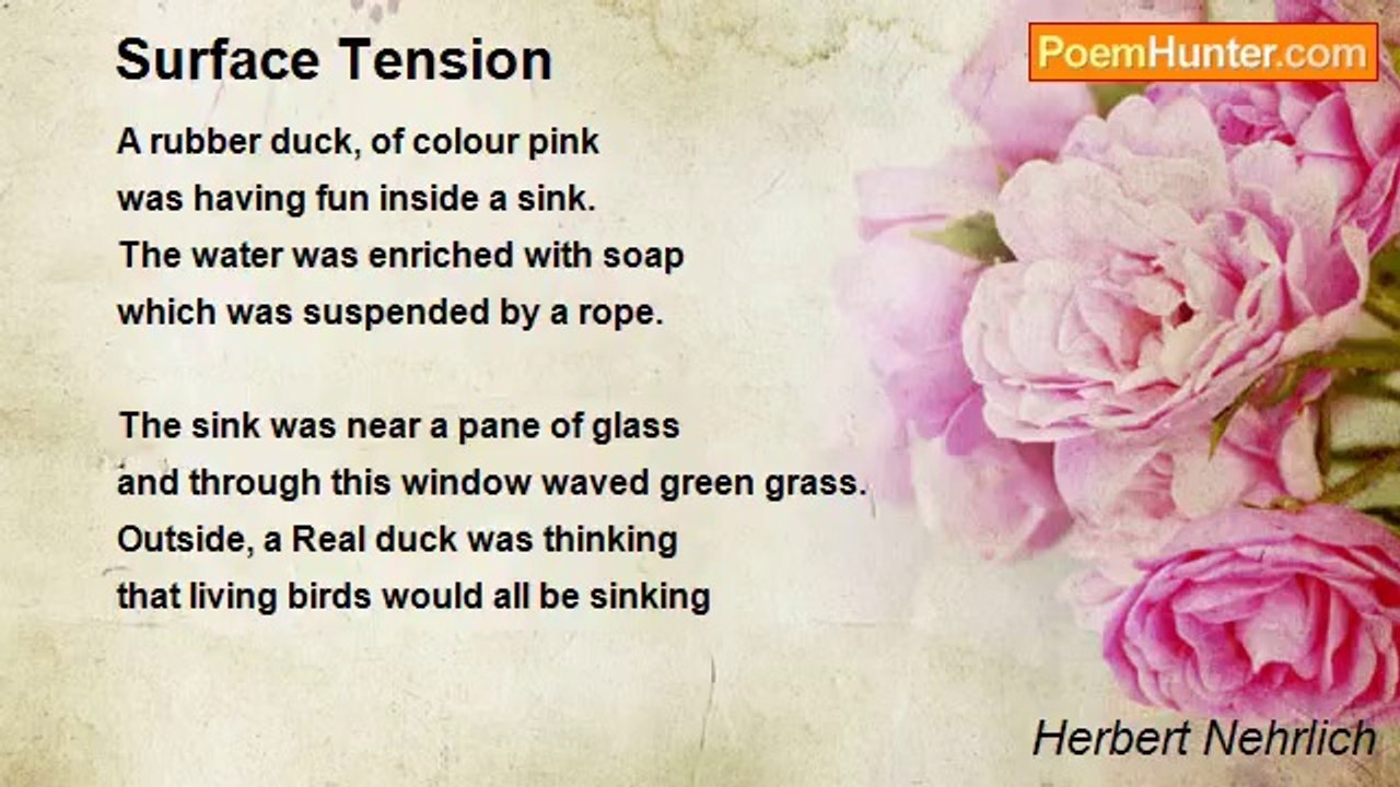 Herbert Nehrlich - Surface Tension