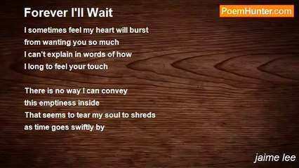 jaime lee - Forever I'll Wait