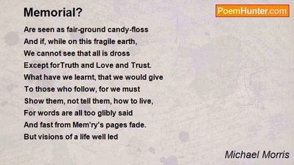 Michael Morris - Memorial?