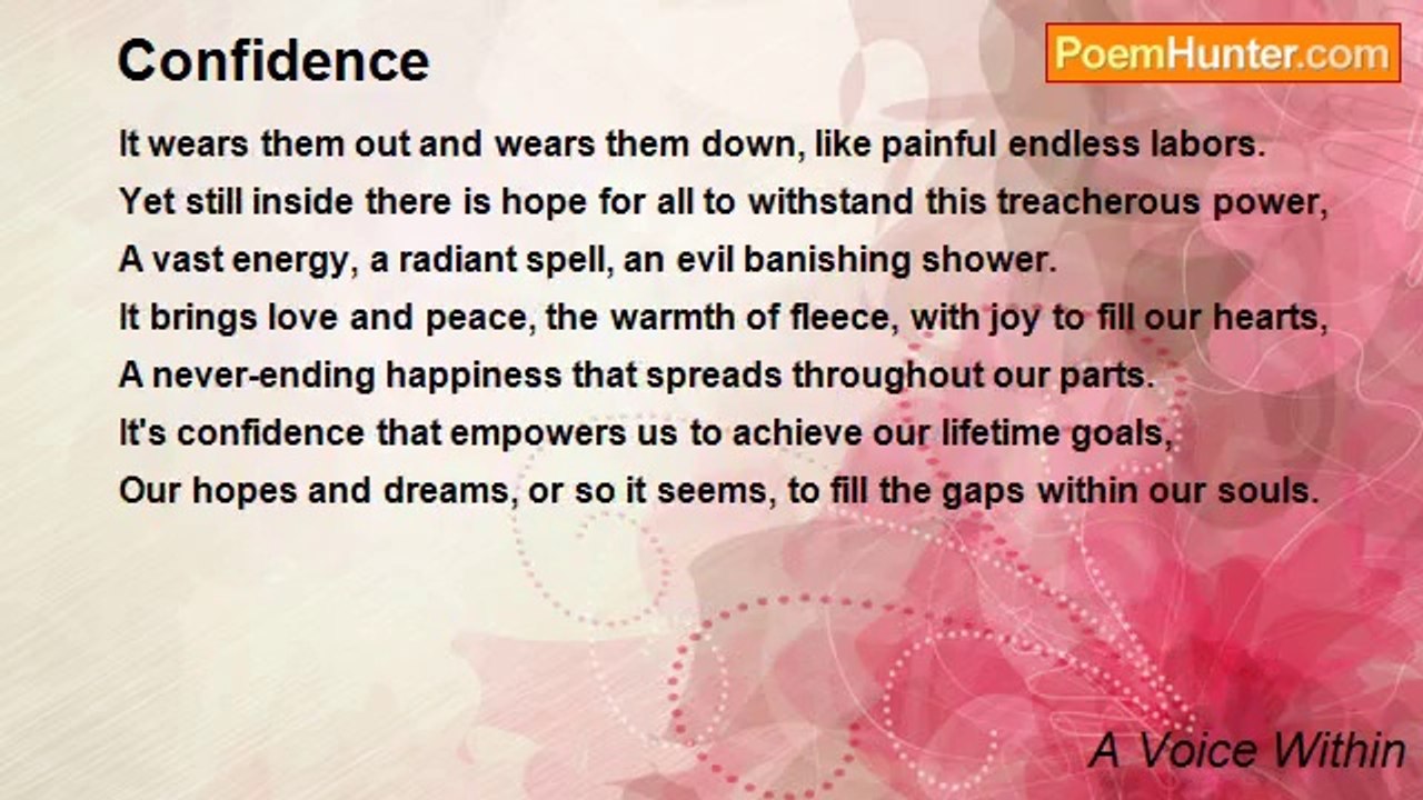 A Voice Within - Confidence