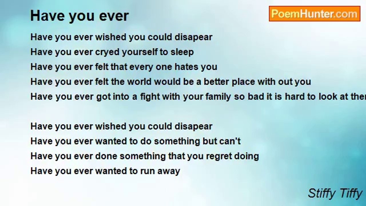 Stiffy Tiffy - Have you ever