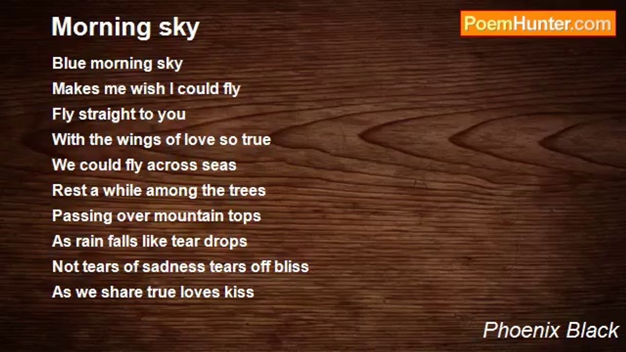 Phoenix Black - Morning sky