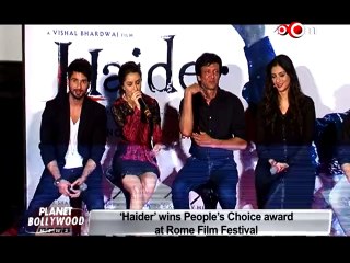 Haider wins 'People's Choice Award' at Rome Film Festival