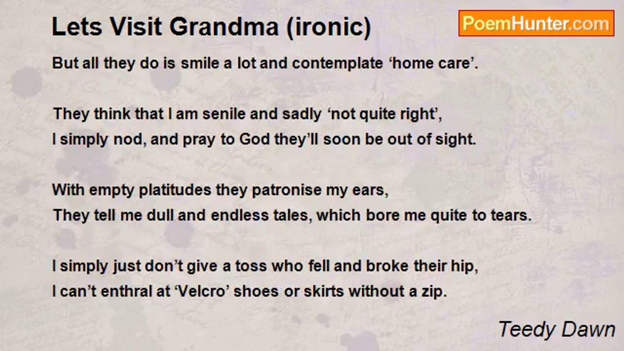 Teedy Dawn - Lets Visit Grandma (ironic)
