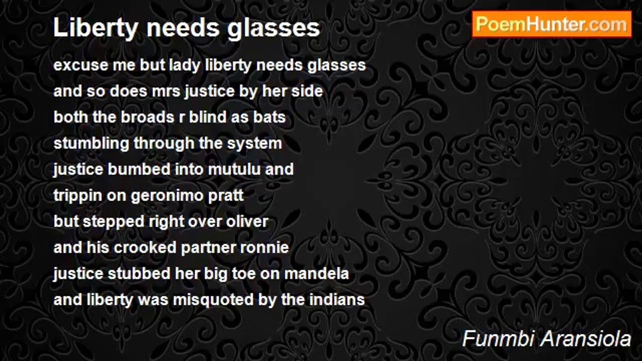 Funmbi Aransiola - Liberty needs glasses