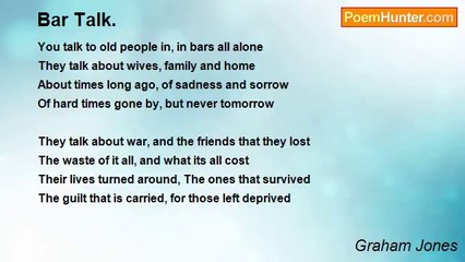 Graham Jones - Bar Talk.