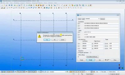 Tekla_Structures_learning_04_Creating Grids (Part 1)