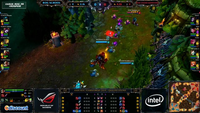 League of Legends - ASUS ROG Tournament - Qualifier 8 ROG SCHOOL VS WAR LEGEND