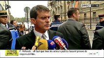 Réaction de Manuel Valls au décès de Rémi Fraisse