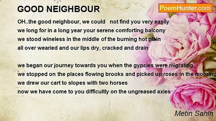 Metin Sahin - GOOD NEIGHBOUR