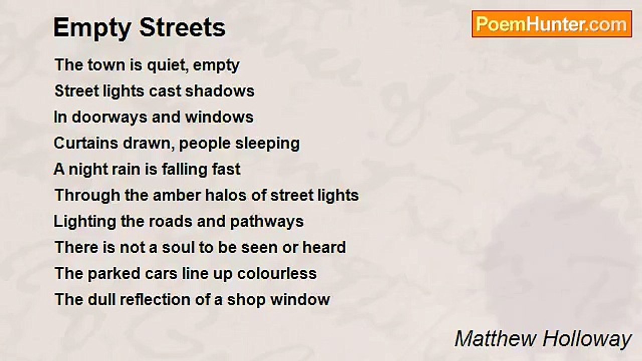 Matthew Holloway - Empty Streets