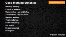Patrick Tincher - Good Morning Sunshine