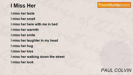 PAUL COLVIN - I Miss Her