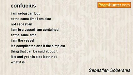 Sebastian Soberania - confucius