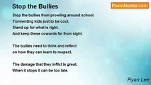Ryan Lee - Stop the Bullies