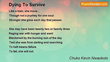 Chuks Kevin Nwaokolo - Dying To Survive