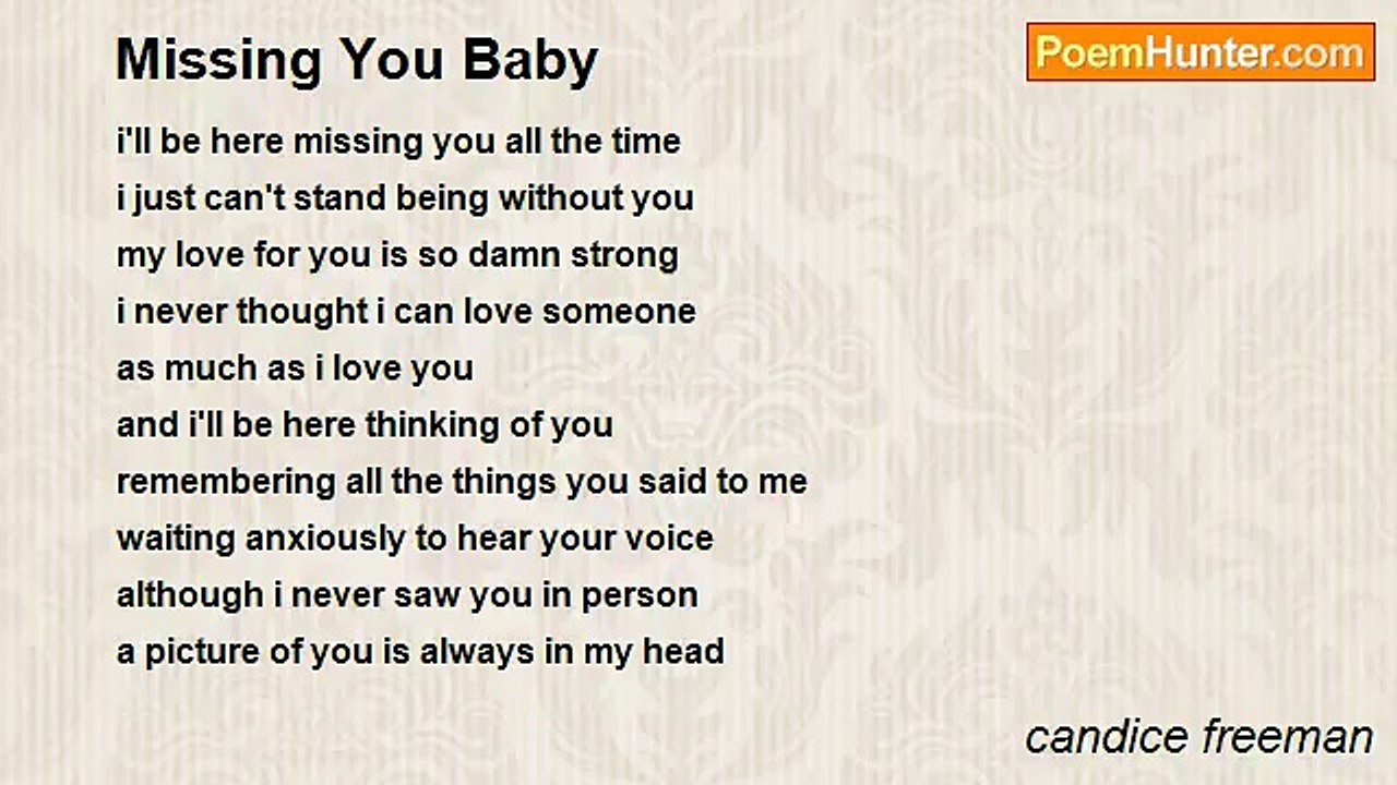 candice freeman - Missing You Baby