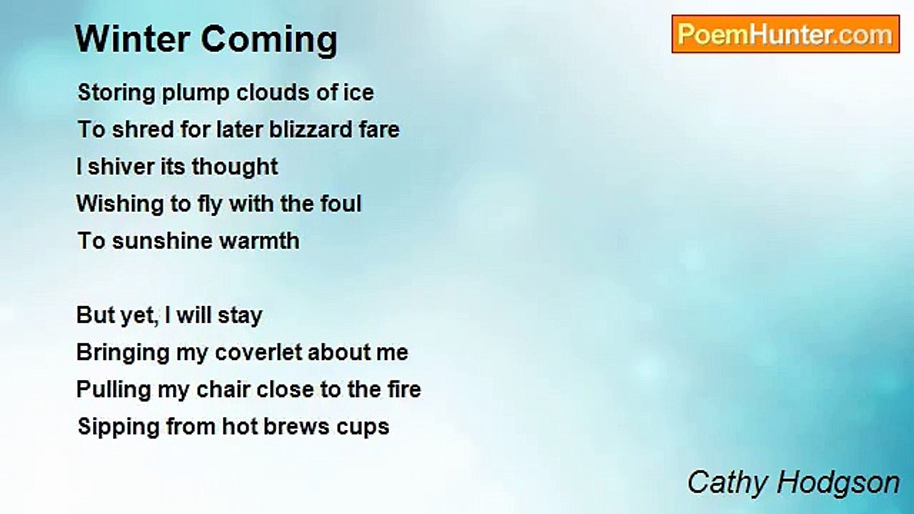 Cathy Hodgson - Winter Coming