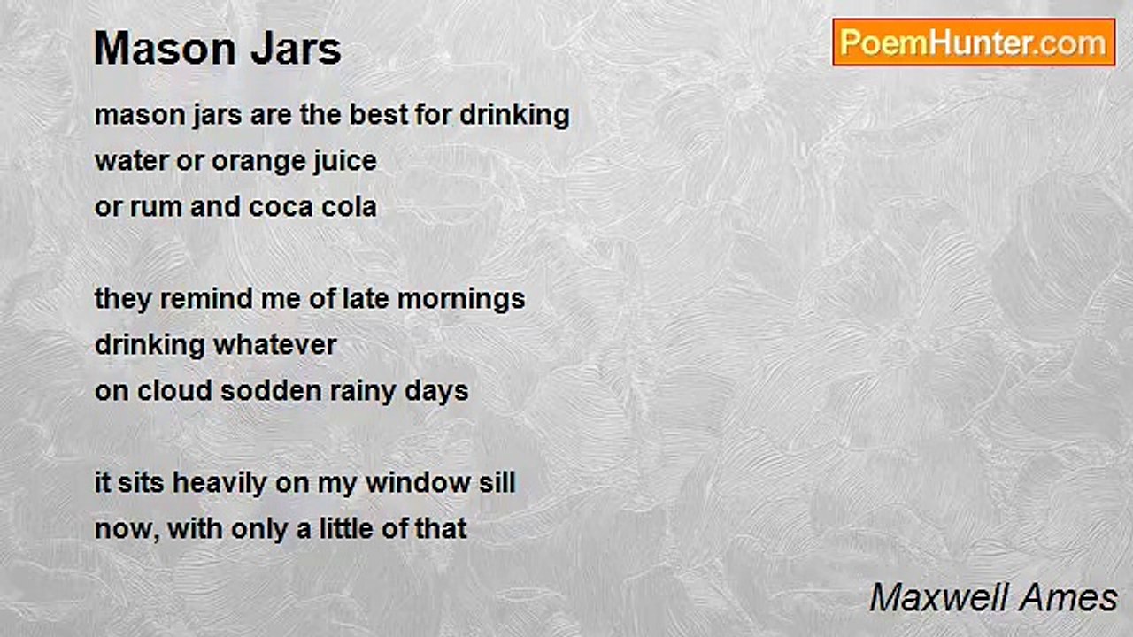 Maxwell Ames - Mason Jars
