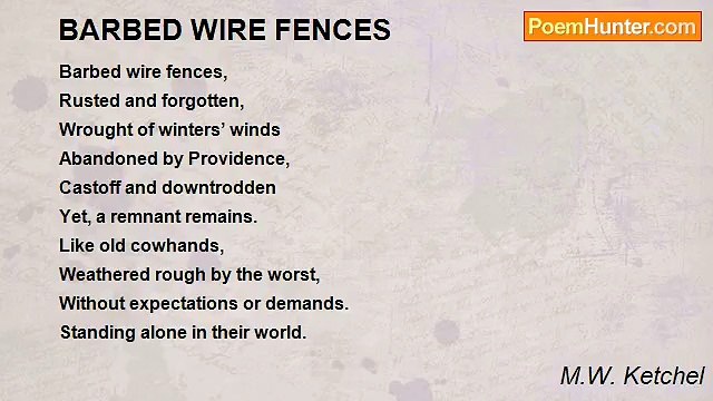 M.W. Ketchel - BARBED WIRE FENCES