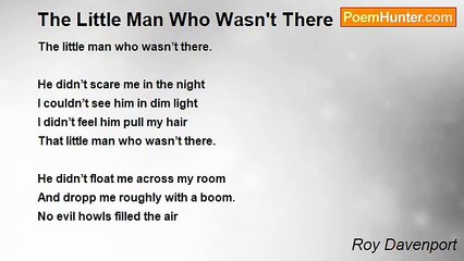Roy Davenport - The Little Man Who Wasn't There